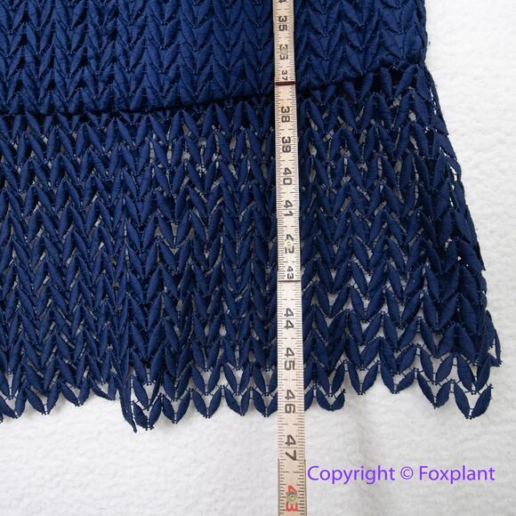 New! Kay Unger Tatum Dress in midnight navy‎ blue, size 10 - Picture 8 of 16